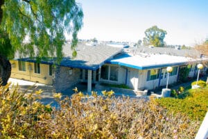 The outdoor area of All Saints
