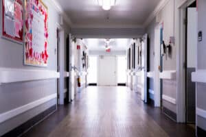 The hallway at All Saints