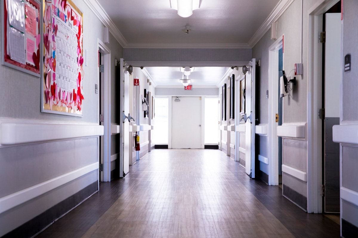 The hallway at All Saints
