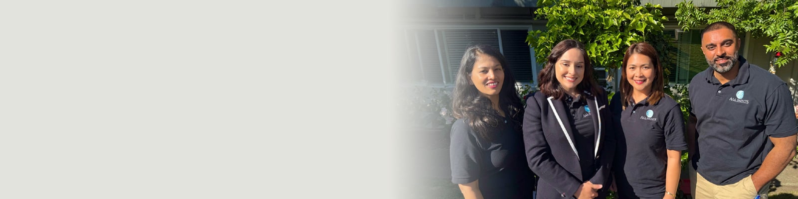 A group of employees at All Saints